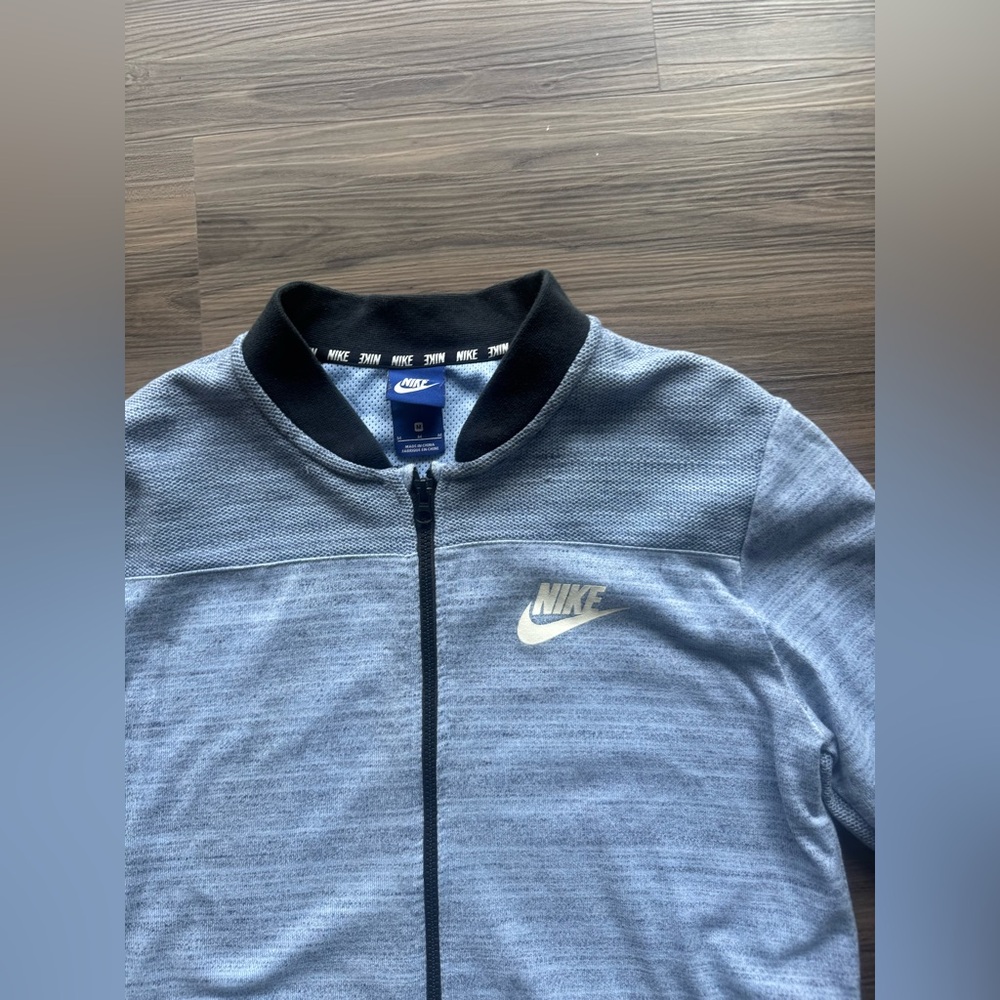 NIKE • Men - Advance 15 Knit Zipped Jacket Blue Black SIZE MEDIUM